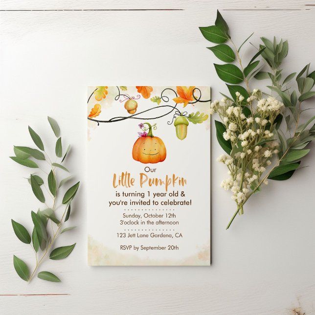Invitation Notre petit Citrouille (Créateur téléchargé)