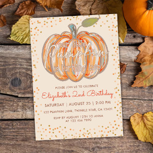 Invitation Notre Petit Citrouille 2e anniversaire
