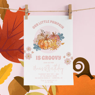 Invitation Notre Petit Citrouille Est Super 1er Anniversaire