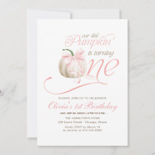 Invitation Notre Petit Citrouille Fait Son Premier Anniversai