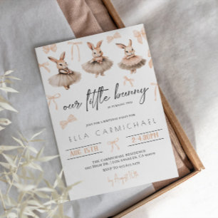 Invitation Notre Petit Lapin Anniversaire