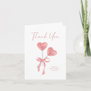 Invitation Notre petit Merci de Baby shower Saint-Valentin