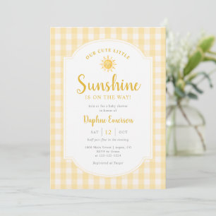 Invitation Notre petite baby shower Sunshine
