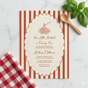 Invitation Notre petite boulette de viande fête son premier a