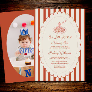 Invitation Notre petite boulette de viande fête son premier a