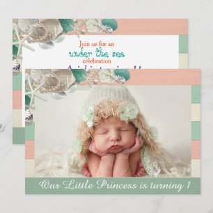 Invitation Notre petite coquille royale d'anniversaire de pri