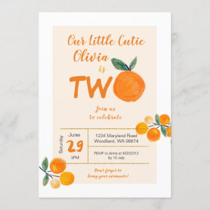 Invitation Notre petite crotte est à deux heures