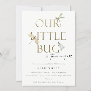 Invitation Notre petite libellule d'or de Bug N'importe quel