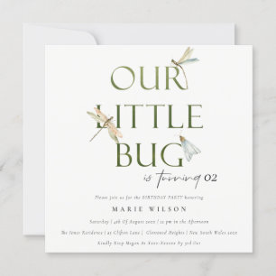 Invitation Notre Petite libellule Verte Bogue N'Importe Quel 