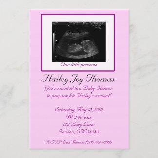 Invitation Notre petite princesse, Hai…