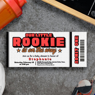 Invitation Notre petite recrue est sur le billet aller simple