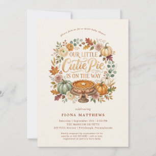 Invitation Notre petite tarte mignonne bébé Shower de citroui