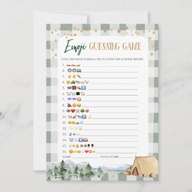 Invitation Notre plus grand Baby shower d'aventure Emoji Jeu (Devant)
