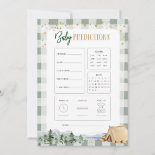Invitation Notre plus grande aventure Baby Shower Prédiction 