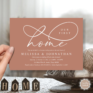 Invitation Notre Première Maison, Cosy House Party