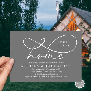 Invitation Notre Première Maison, Cosy House Party