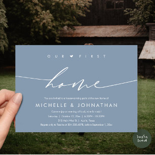 Invitation Notre première maison, fête du réchauffement clima