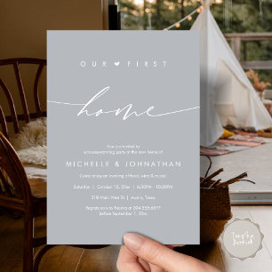 Invitation Notre première maison, fête du réchauffement clima