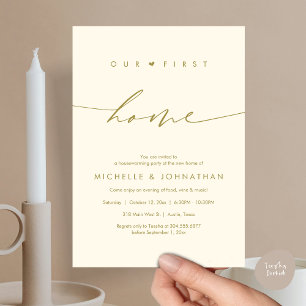Invitation Notre première maison, fête du réchauffement clima
