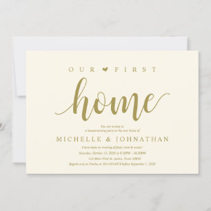 Invitation Notre première maison, Fête du réchauffement de la