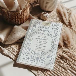 Invitation Notre prochain chapitre Storybook Boy Baby shower