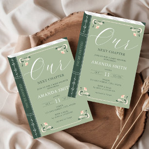 Invitation Notre prochain chapitre Storybook Fairytale Baby s