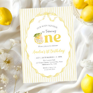 Invitation Notre Squeeze Lemon Citrus principal 1er anniversa