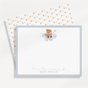 Invitation Nounours de la nurserie de