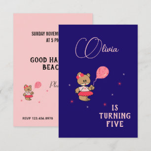 Invitation Nounours en peluche