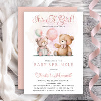 Nounours en peluche C'est une fille à peine attend