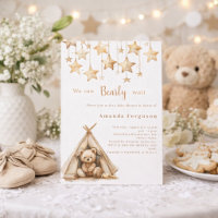 Nounours étoile tente bohème Baby Shower