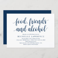 Nourriture, amis et alcool, Fête des mariées moder