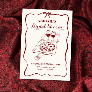 Invitation Nourriture et boissons pour enterrement de vie de 