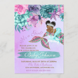 Invitation Nourriture ethnique vintage sous la douche de la m
