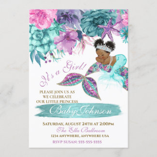 Invitation Nourriture ethnique vintage sous la douche de la m