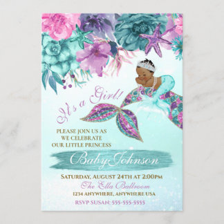 Invitation Nourriture ethnique vintage sous la douche de la m