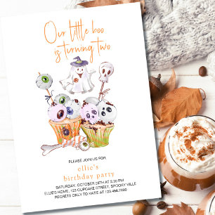 Invitation Nourriture pour fête d'Halloween de Little Boo pou