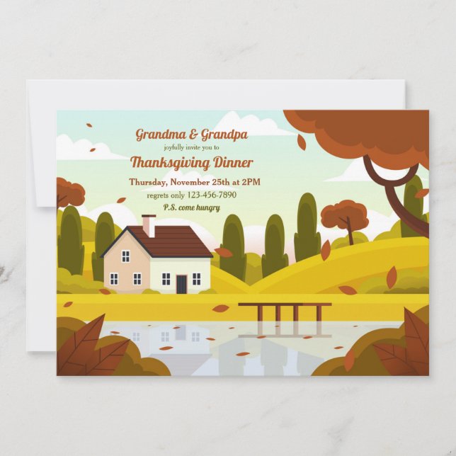 Invitation Nous allons chez grand-mère  (Devant)