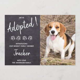 Invitation Nous avons adopté la nouvelle Pawty Chien Chien An