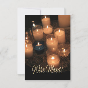 Invitation Nous avons bougé ! Brûler des bougies Noël