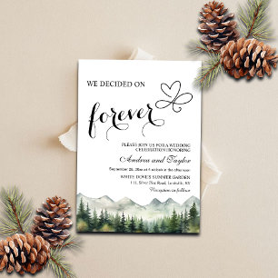 Invitation Nous avons choisi Forever Casual Wedding