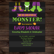 Nous avons créé un monstre ! Baby shower d'Hallowe