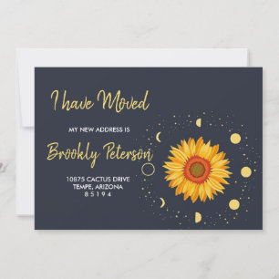 Invitation Nous avons Déplacé le soleil couché de soleil. Dép