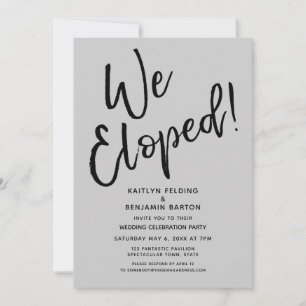 Invitation Nous Avons Échappé ! Fête du Mariage décontracté G