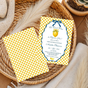 Invitation Nous avons hâte de vous presser Citron bébé Citrus