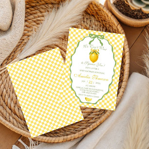 Invitation Nous avons hâte de vous presser Citron Citrus Bébé
