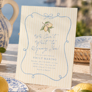 Invitation Nous avons hâte de vous presser Fête de Bébé au Ci