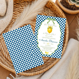 Invitation Nous avons hâte de vous serrer Citron Citrus Bébé