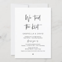 Nous avons noué le nœud, Noir, Mariage en fuite