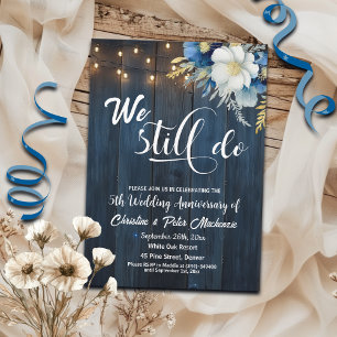 Invitation Nous Faisons Encore 5ème Anniversaire Mariage Lumi
